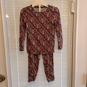 **Rare Find** Posh Peanut x Lisa Frank Collab! 2 piece PJ set, size 3T-4T.